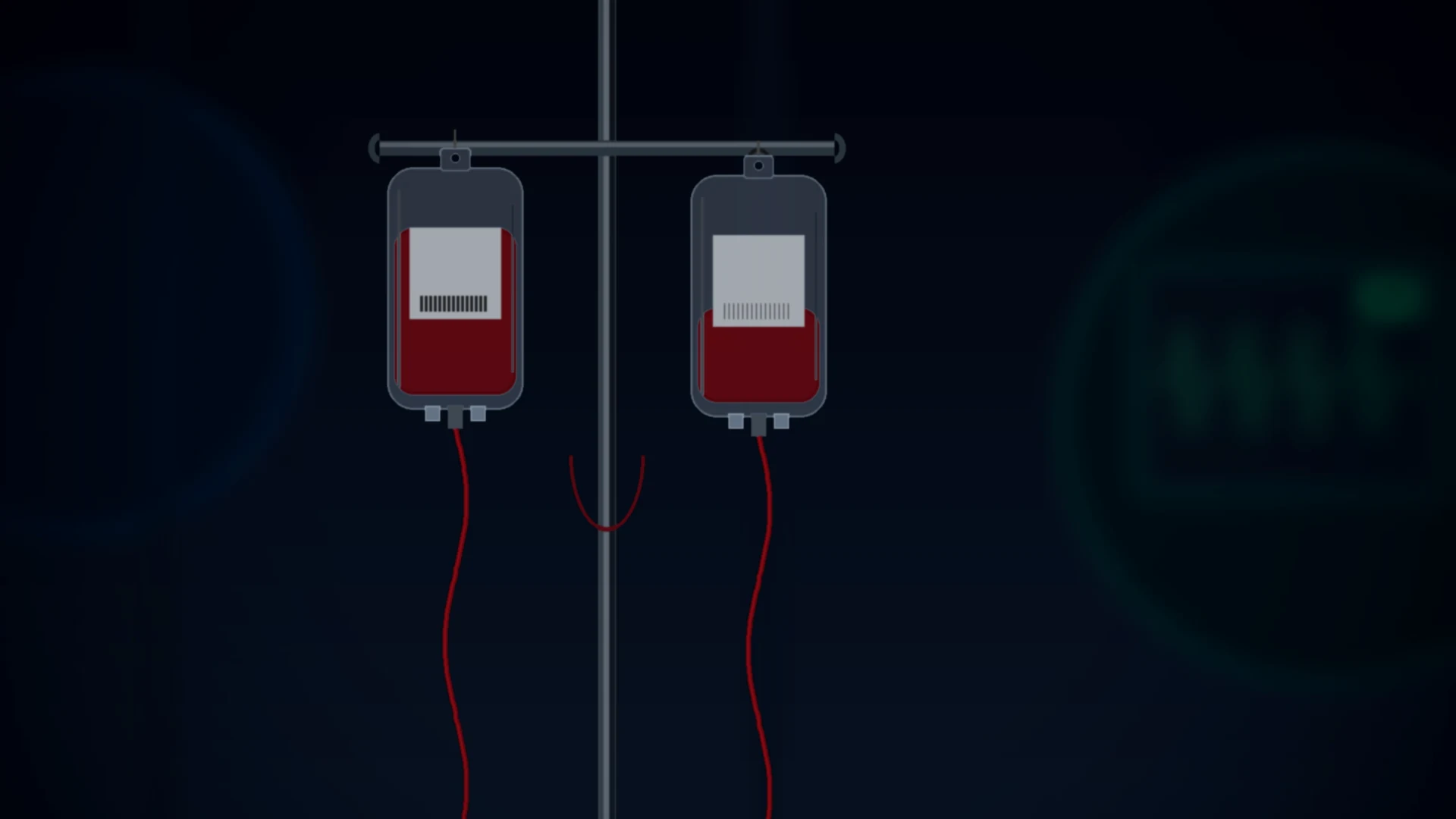 Massive blood transfusion underway in a trauma bay