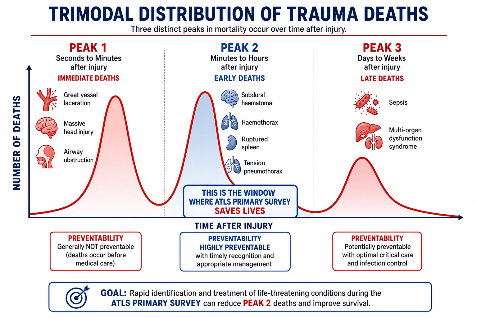 Educational diagram of common ED dislocations including shoulder, elbow, finger and hip with urgency markers