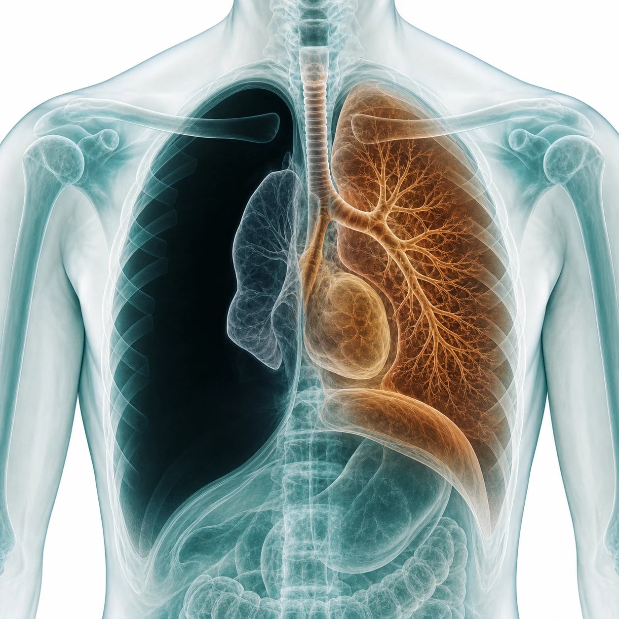 An underwater-seal chest-drain bottle beside a monitored patient