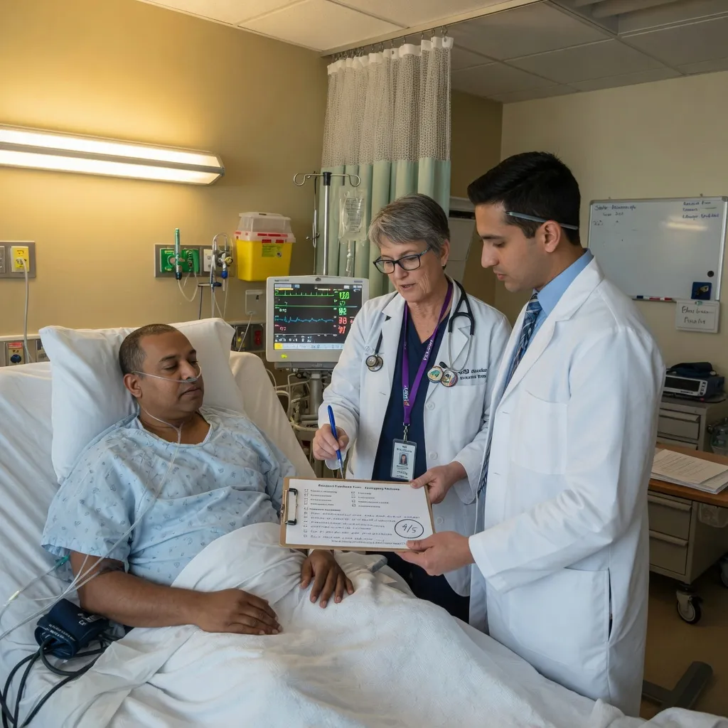 A bedside teaching encounter using the one-minute preceptor beside a structured feedback form