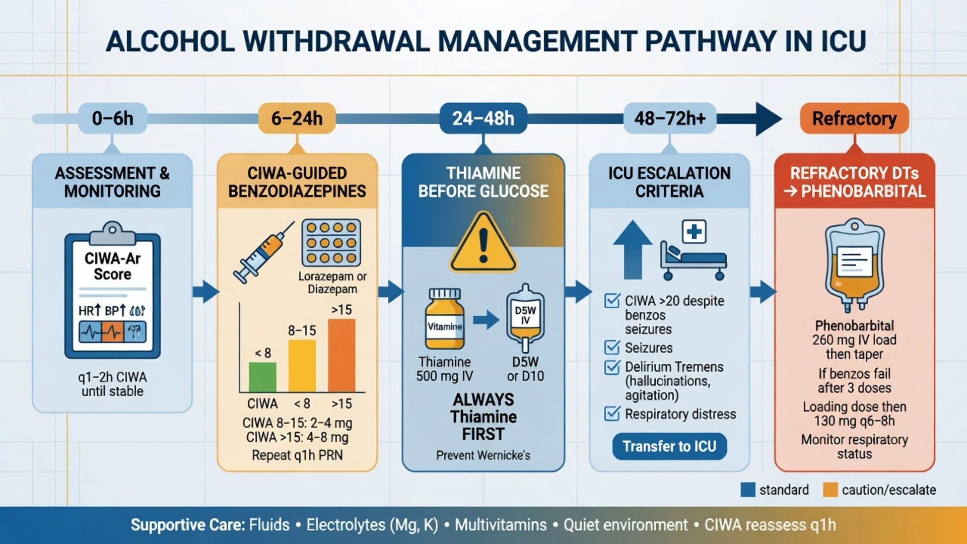 alcohol-withdrawal-dts-ciwa-ar-wernicke pathophysiology for ICU fellowship exams