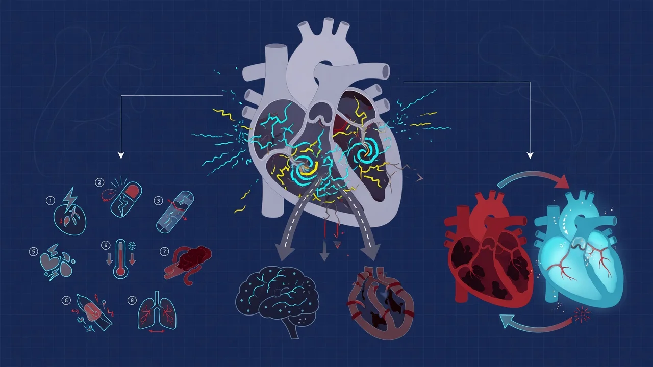 Vaughan-Williams classes mapped to cardiac action potential phases