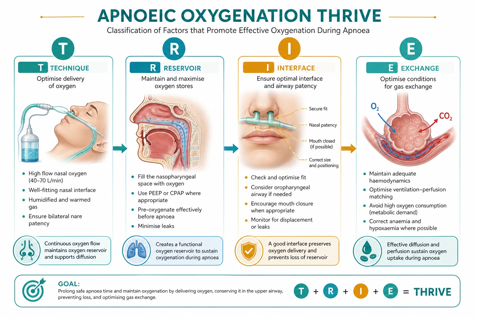Apnoeic oxygenation methods compared NO-DESAT vs THRIVE