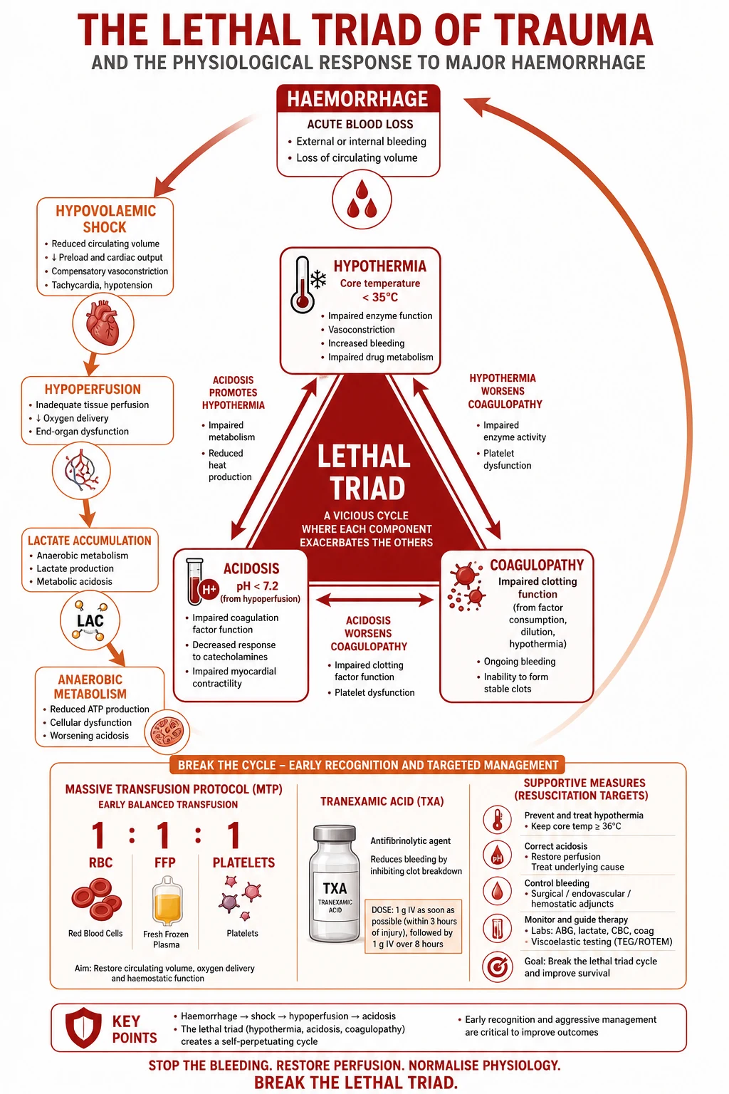 Pathophysiology of blunt chest trauma: pulmonary contusion evolving over 24-48 hours, myocardial contusion with arrhythmia risk, aortic isthmus injury from deceleration