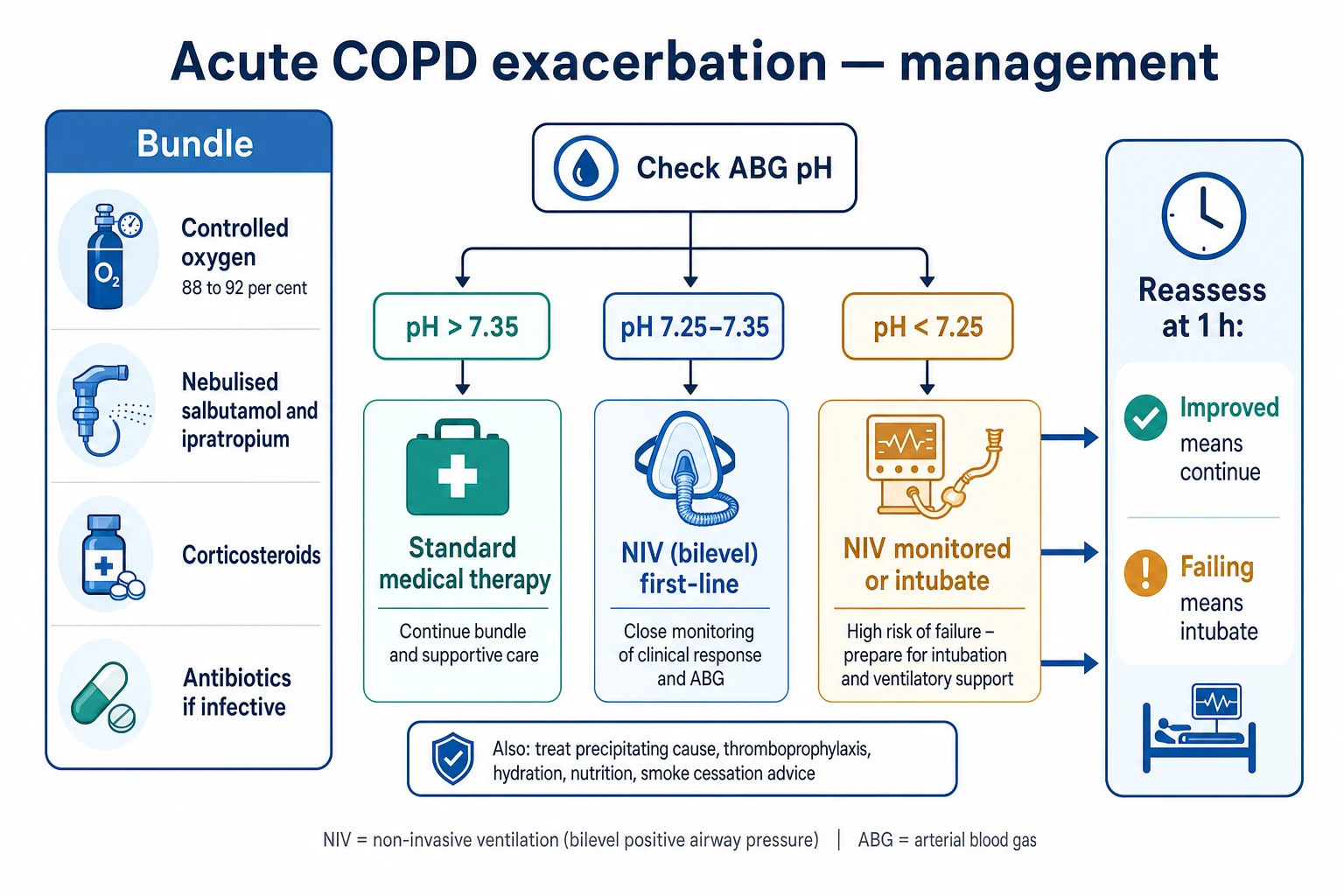 Dynamic hyperinflation and auto-PEEP in COPD exacerbation