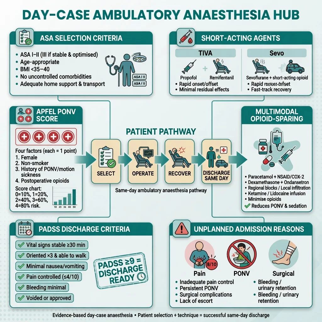 Day-case ambulatory anaesthesia pathway