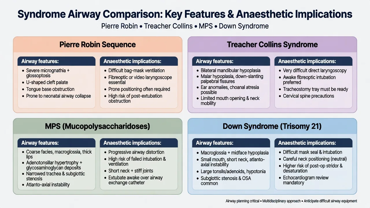 Syndrome comparison infographic