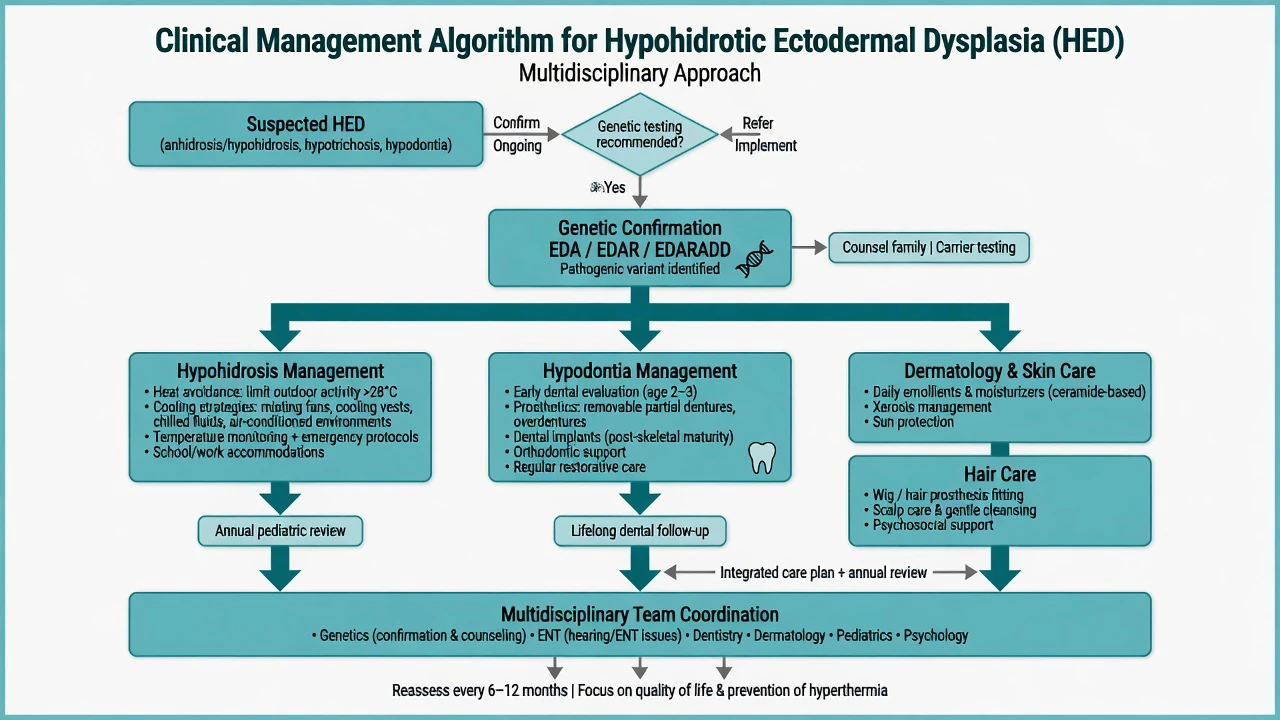 Multidisciplinary management algorithm for hypohidrotic ectodermal dysplasia