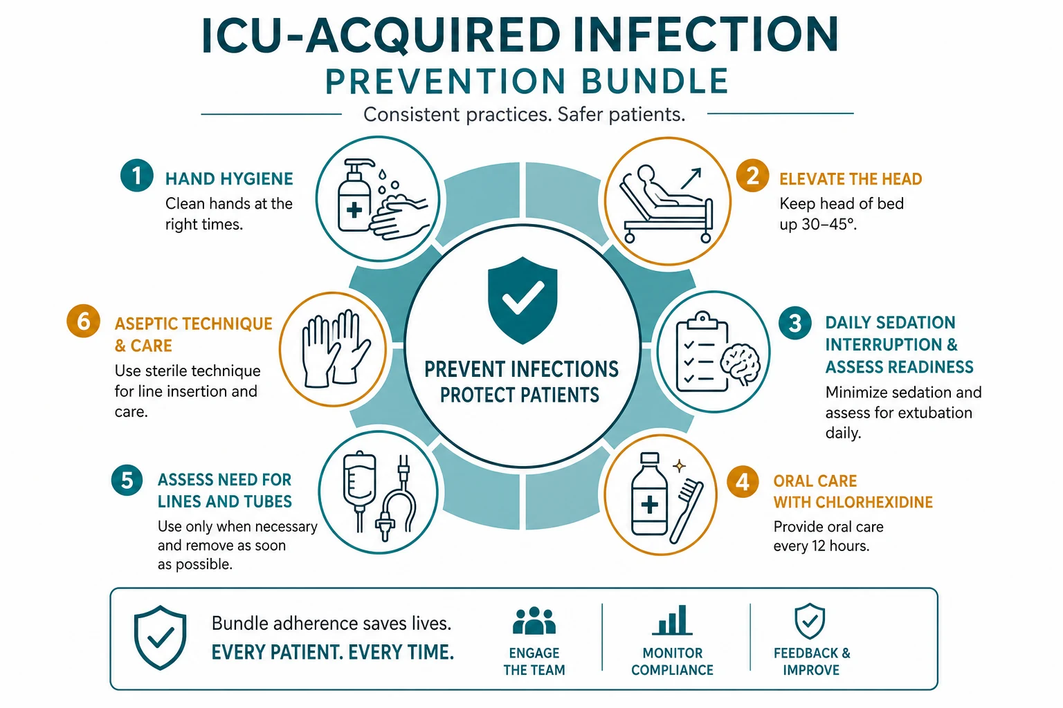 VAP and CLABSI prevention bundles