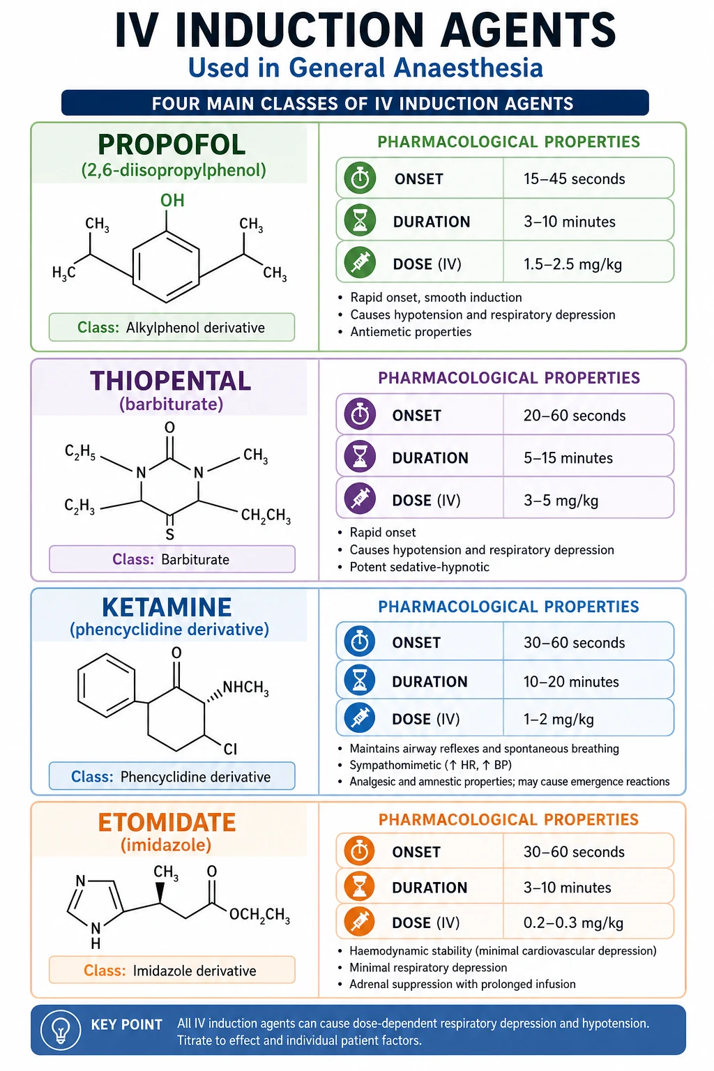 Intravenous induction agents