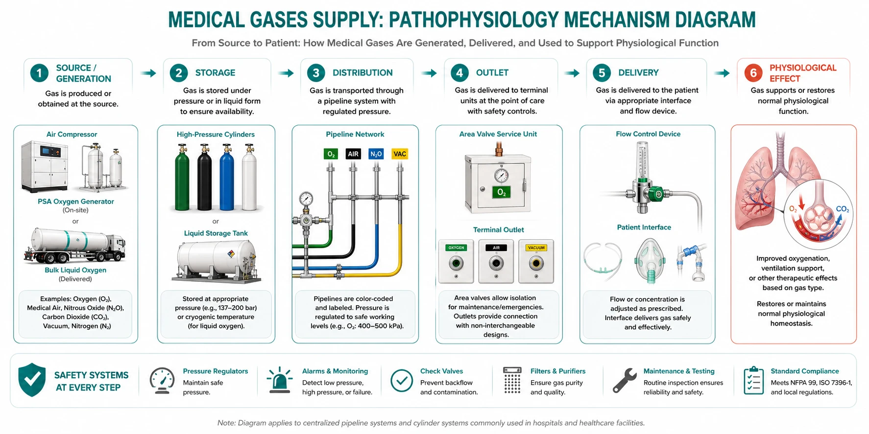 Pipeline and cylinder paths to machine