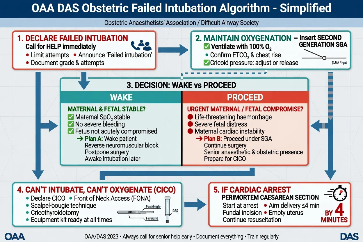 OAA DAS obstetric failed intubation decision framework