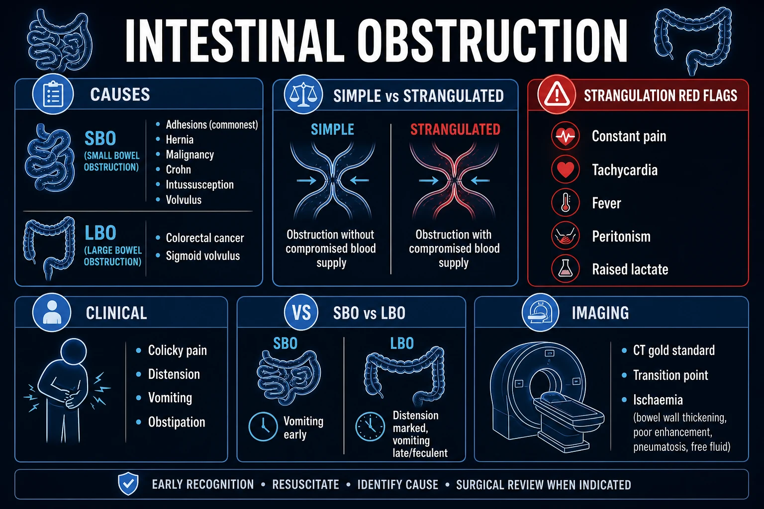 Classification and risk stages for acute colonic pseudo-obstruction with caecal diameter thresholds for intervention