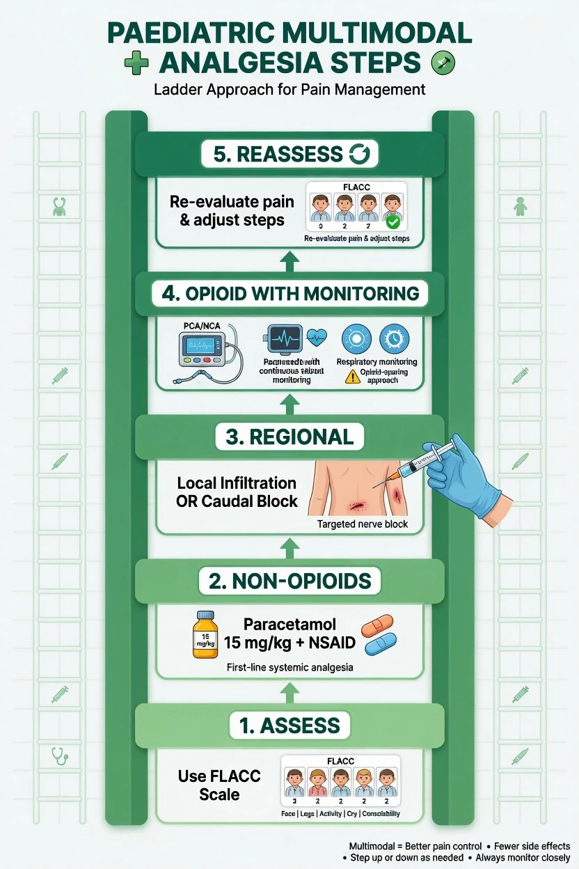 Paediatric multimodal analgesia ladder