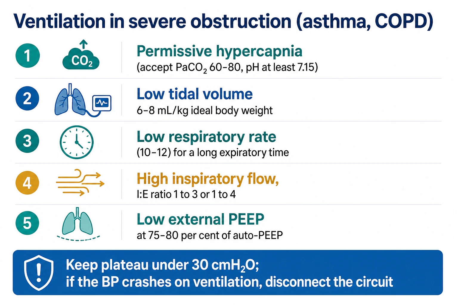 Best-PEEP setting and auto-PEEP management: titration for recruitment versus overdistension, and obstruction strategies