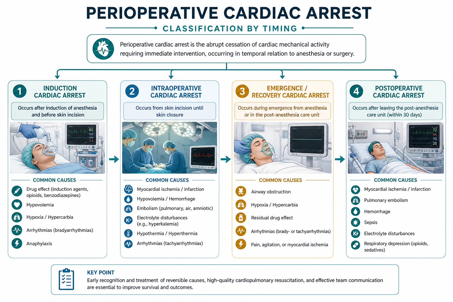 Perioperative arrest cause classes