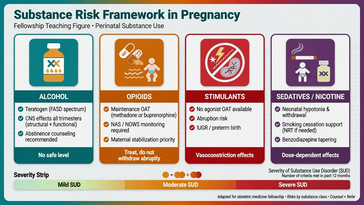 Placental transfer of substances and mechanisms of fetal CNS injury and neonatal withdrawal