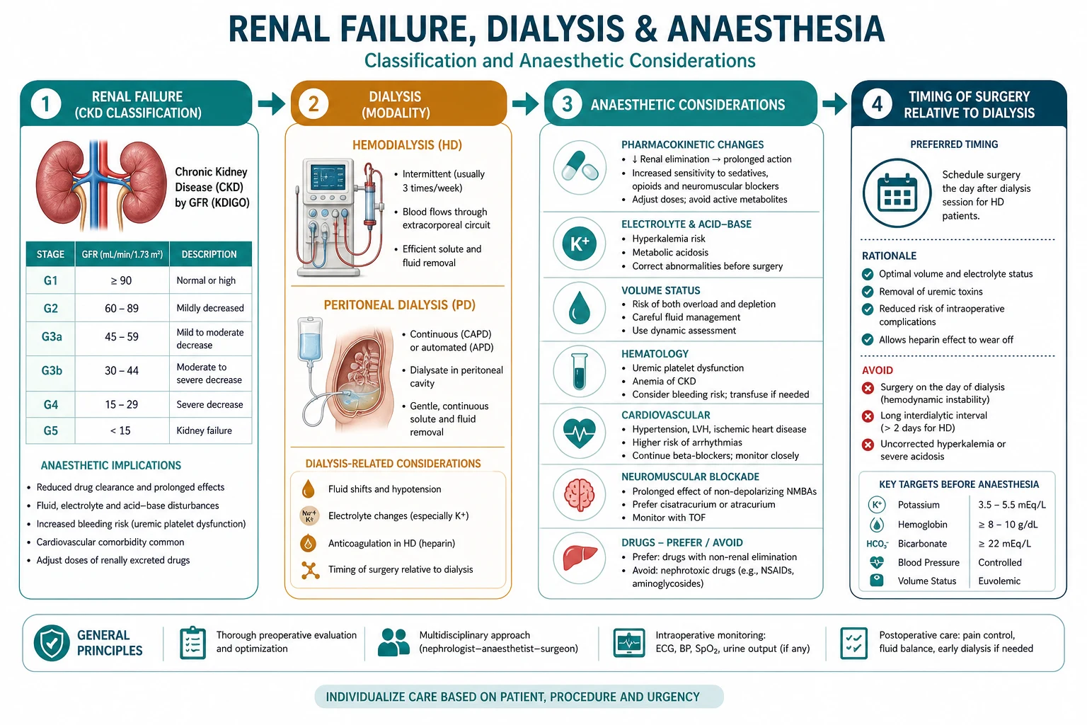 CKD versus dialysis-dependent risk classification for anaesthesia