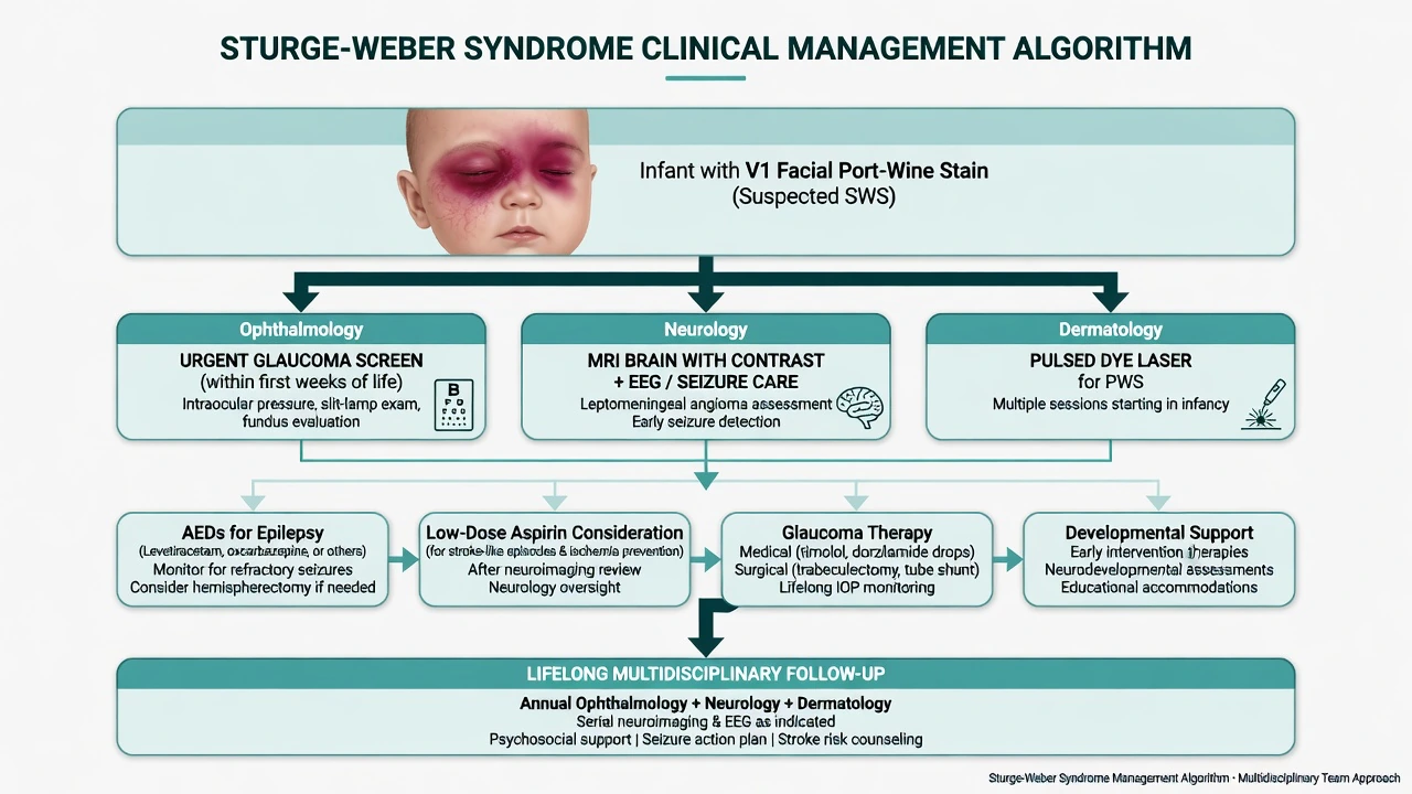 Multidisciplinary management algorithm for Sturge-Weber syndrome