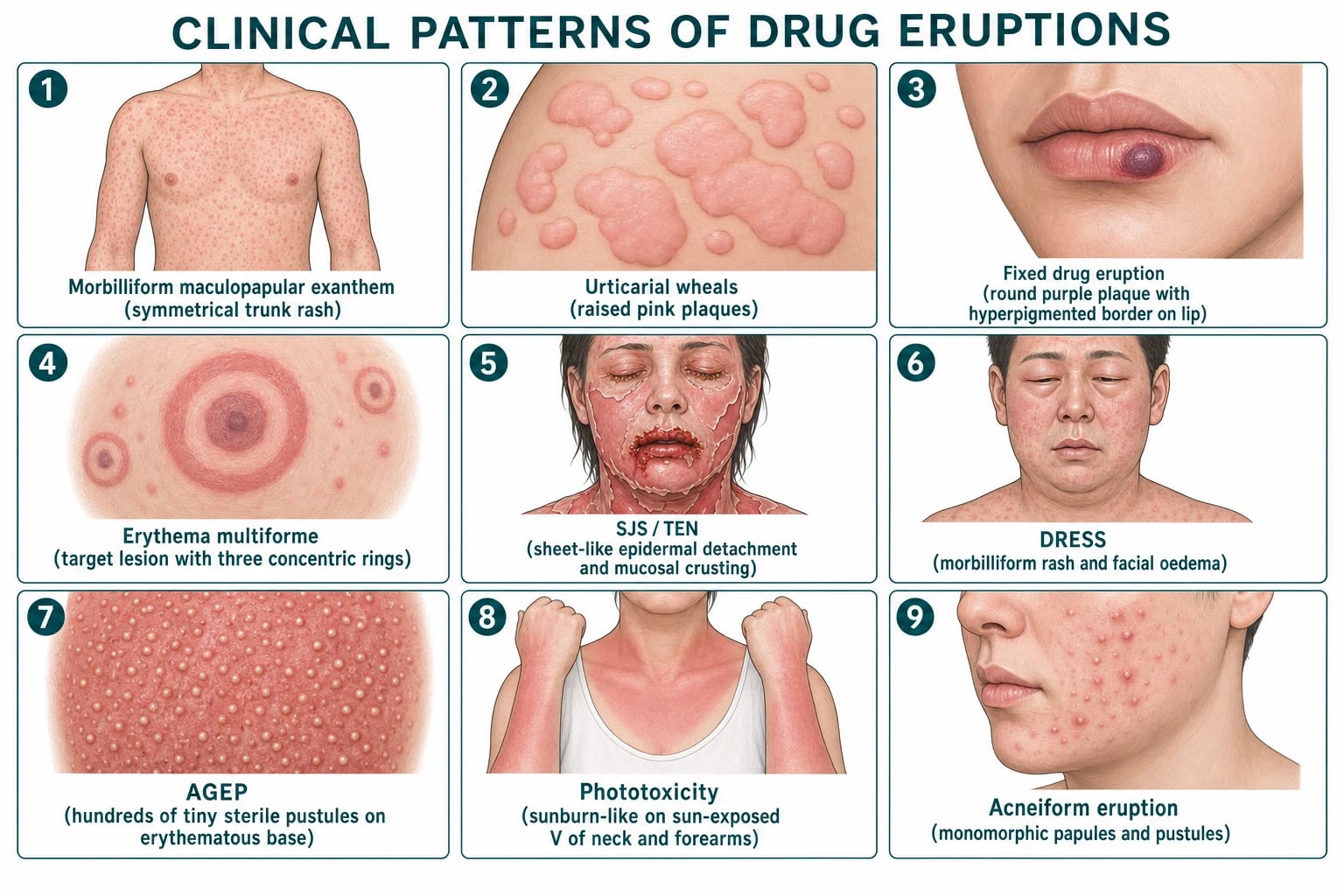 Four-panel application technique infographic: pea-sized amount on fingertip (0.25g for face), apply to dry skin at night waiting 20 minutes after washing, start low go slow ladder (every other night then nightly), sandwich moisturiser method plus sunscreen SPF30+ in morning