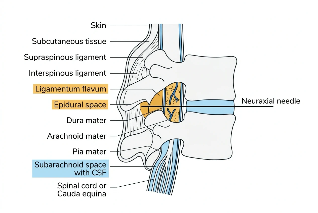 Layers from skin to CSF