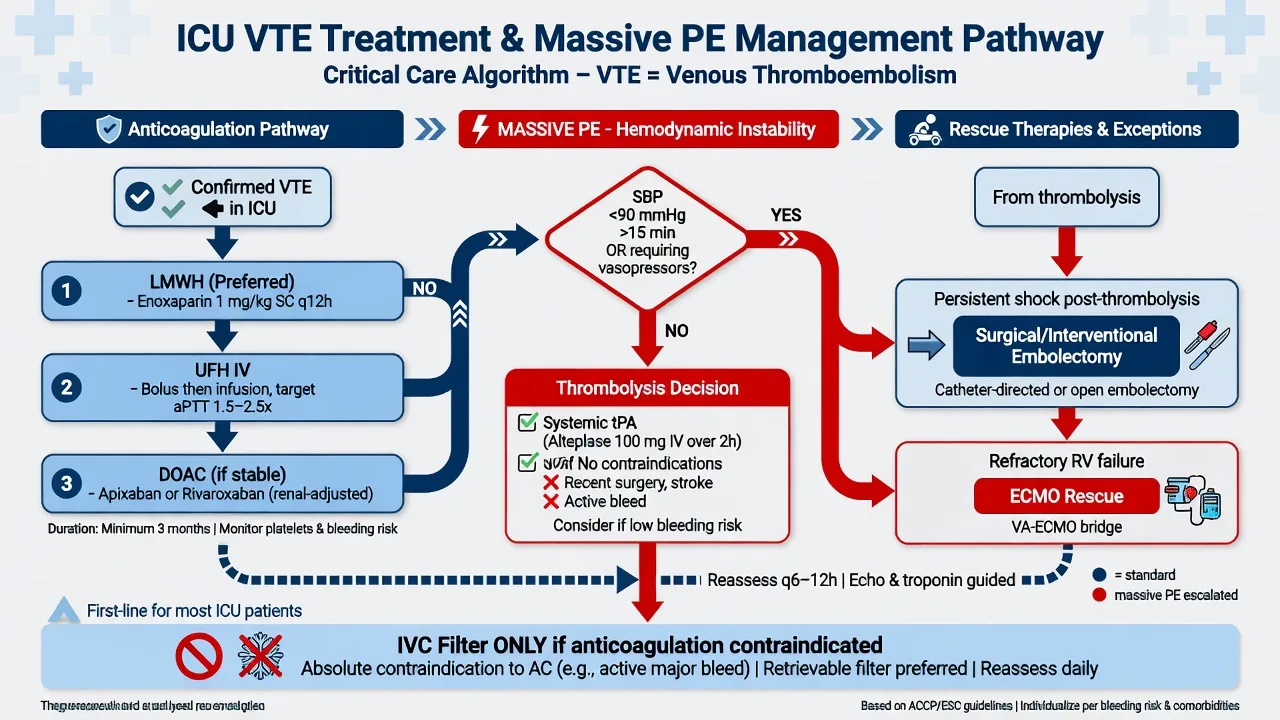 Pharmacological and mechanical VTE prophylaxis decision pathway