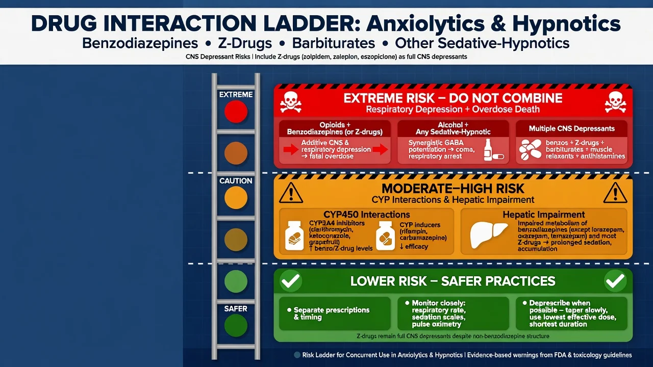 Elderly risk matrix for benzodiazepines and Z-drugs including falls cognition and driving