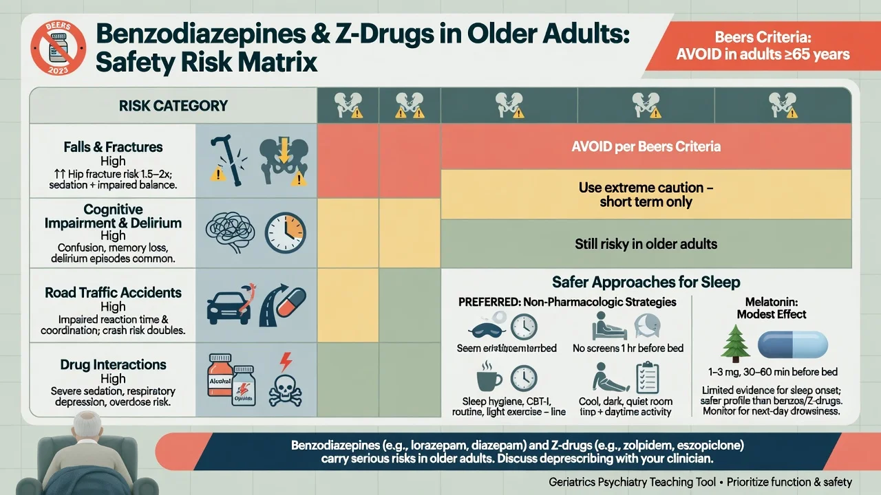 Interaction risk ladder highlighting opioids alcohol and CNS depressant combinations with anxiolytics