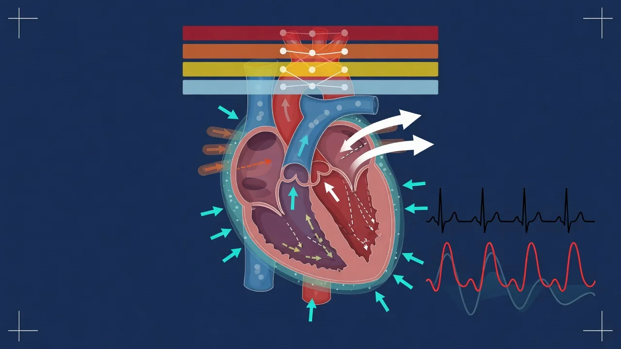 Pathophysiology diagram for cardiac-tamponade-comprehensive-icu