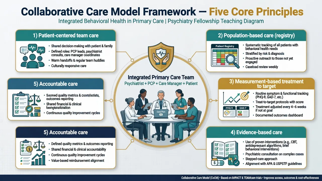 Five core principles of the Collaborative Care Model