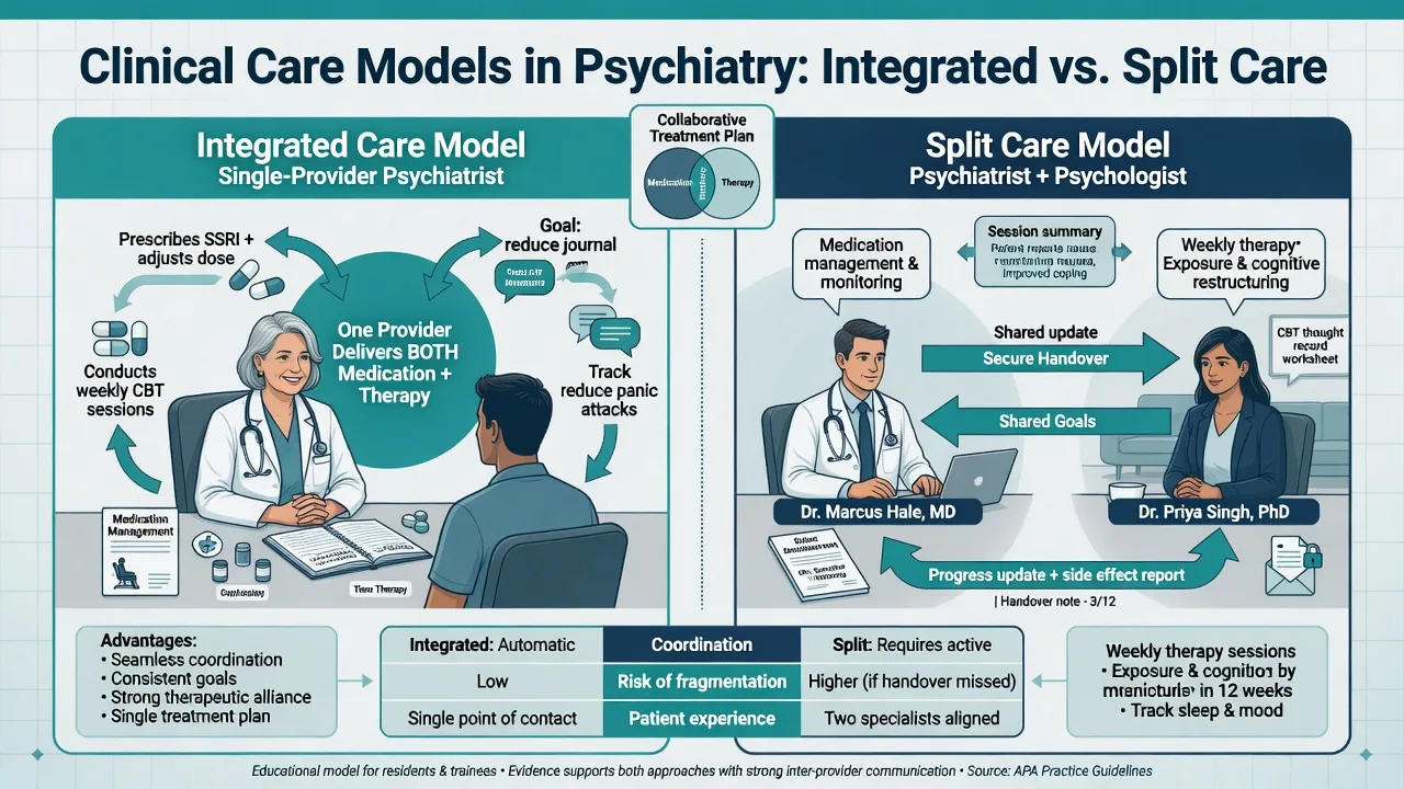 Single provider versus split care communication model for combined psychotherapy and pharmacotherapy