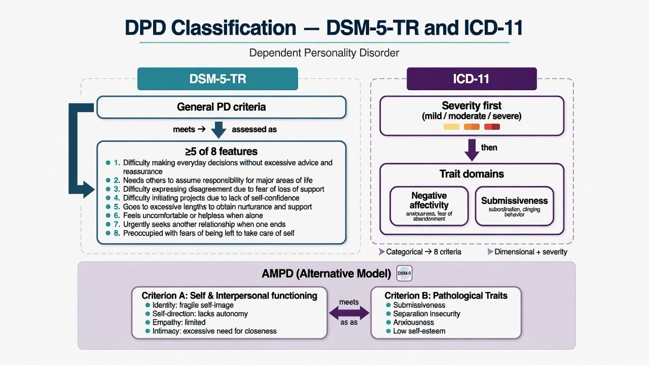 Stepped management ladder for dependent personality disorder from alliance through CBT schema therapy comorbidity SSRI and safeguarding