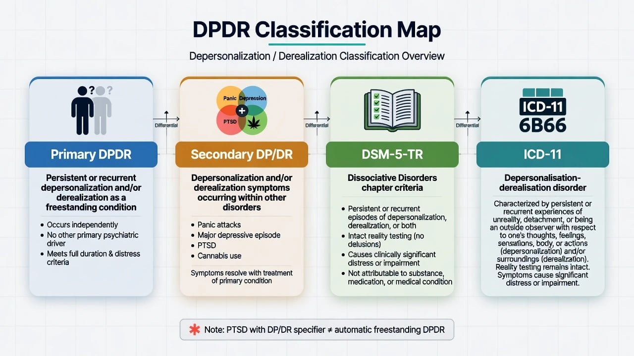 Corticolimbic disconnection model and Hunter CBT maintaining cycle for DPDR