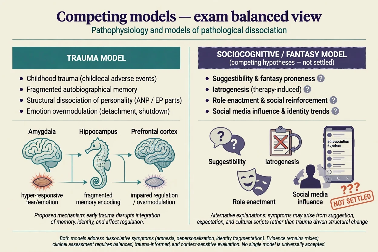 Two-column trauma model versus sociocognitive fantasy model of dissociation