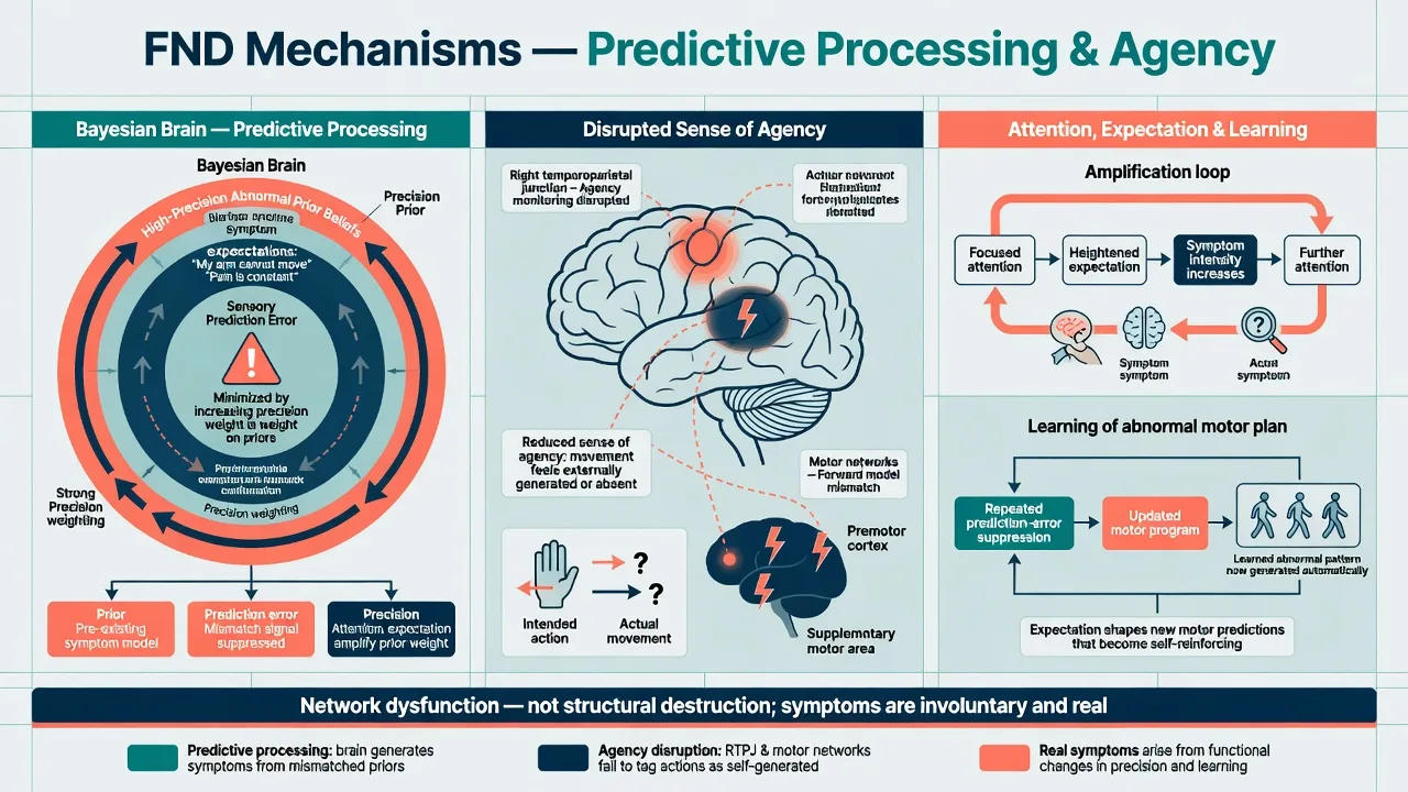 Predictive processing and impaired agency model of functional neurological disorder