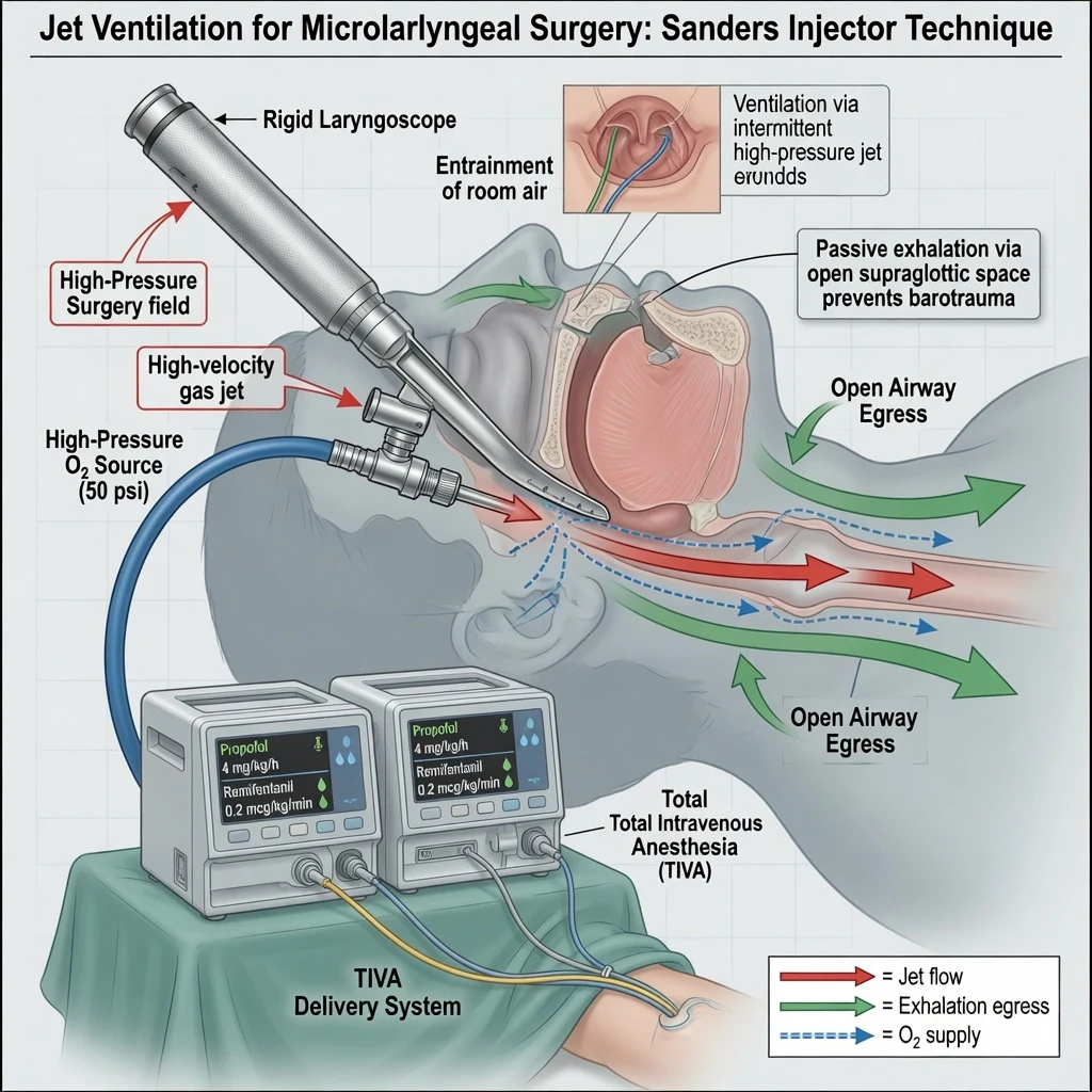 Jet ventilation setup