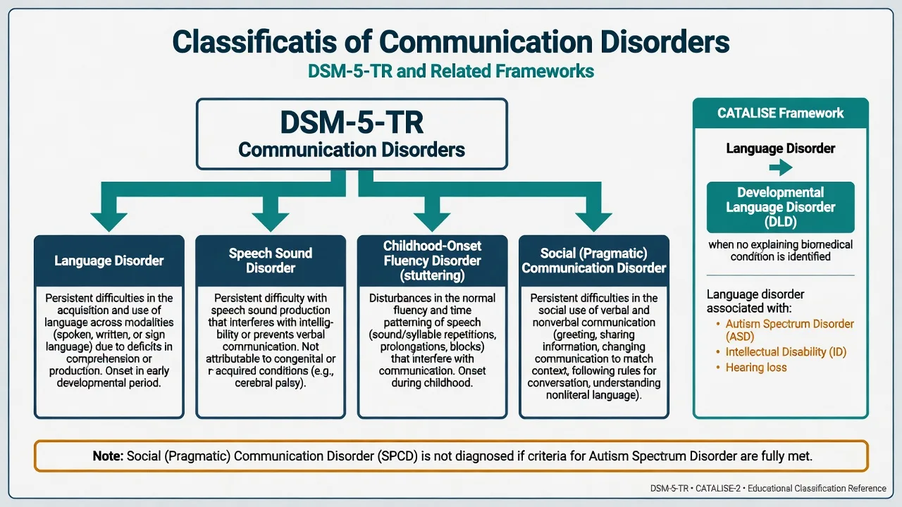 Language network and developmental disruption educational diagram