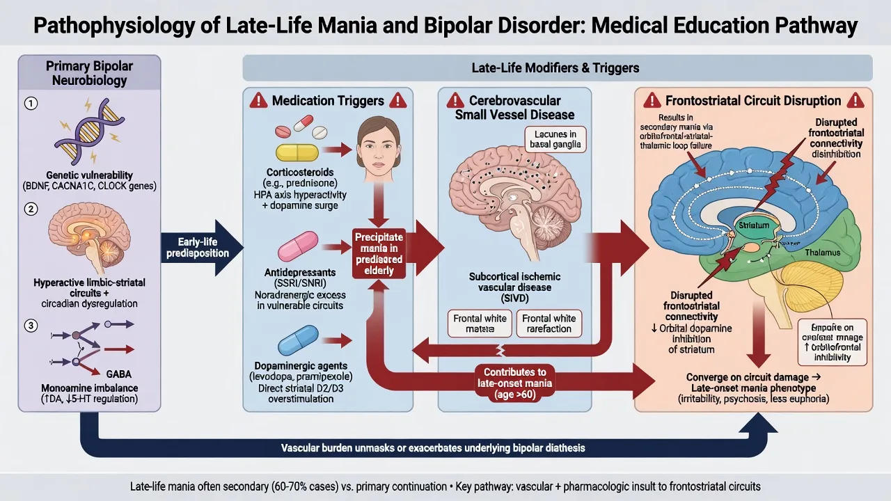 Management algorithm for late-life bipolar disorder from exclusion of secondary mania through acute treatment and maintenance