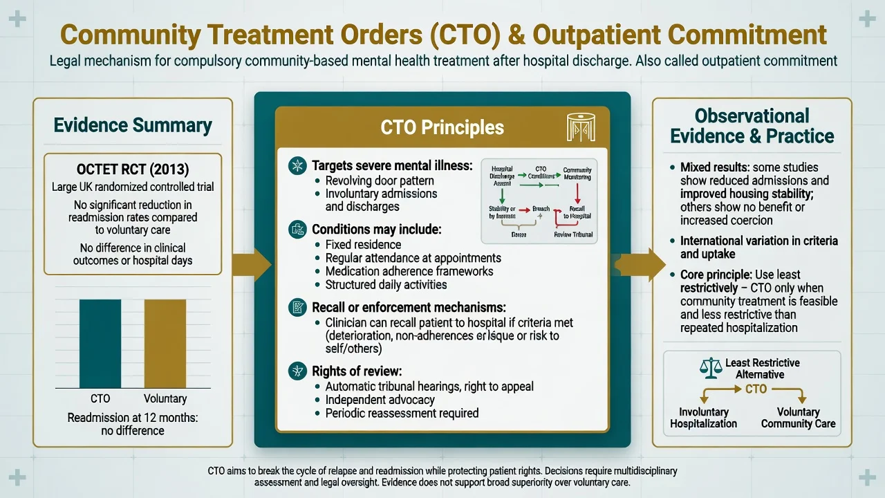 Community treatment order principles with OCTET evidence summary and observational practice notes