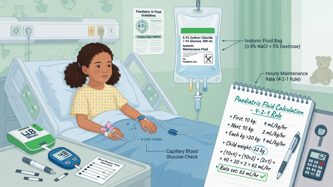 Child with IV fluids