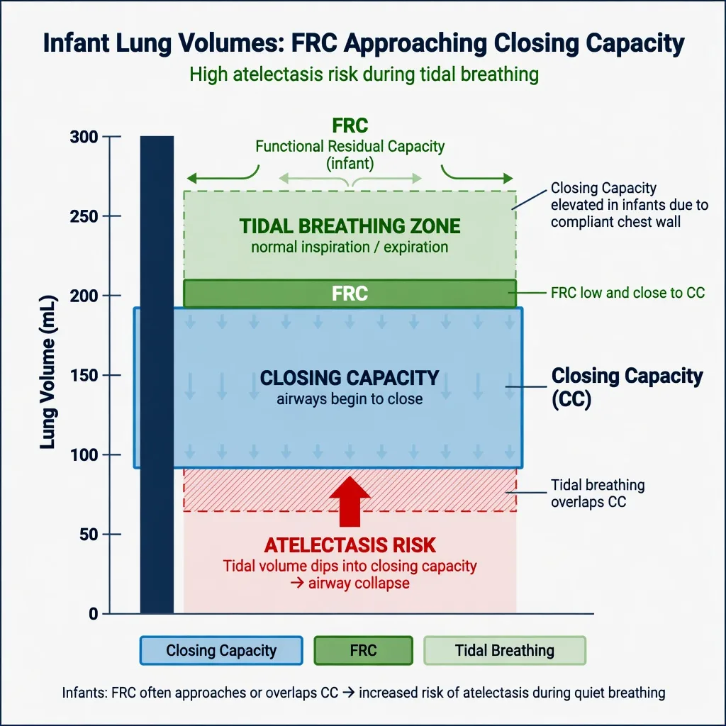 Infant versus adult cardiorespiratory comparison