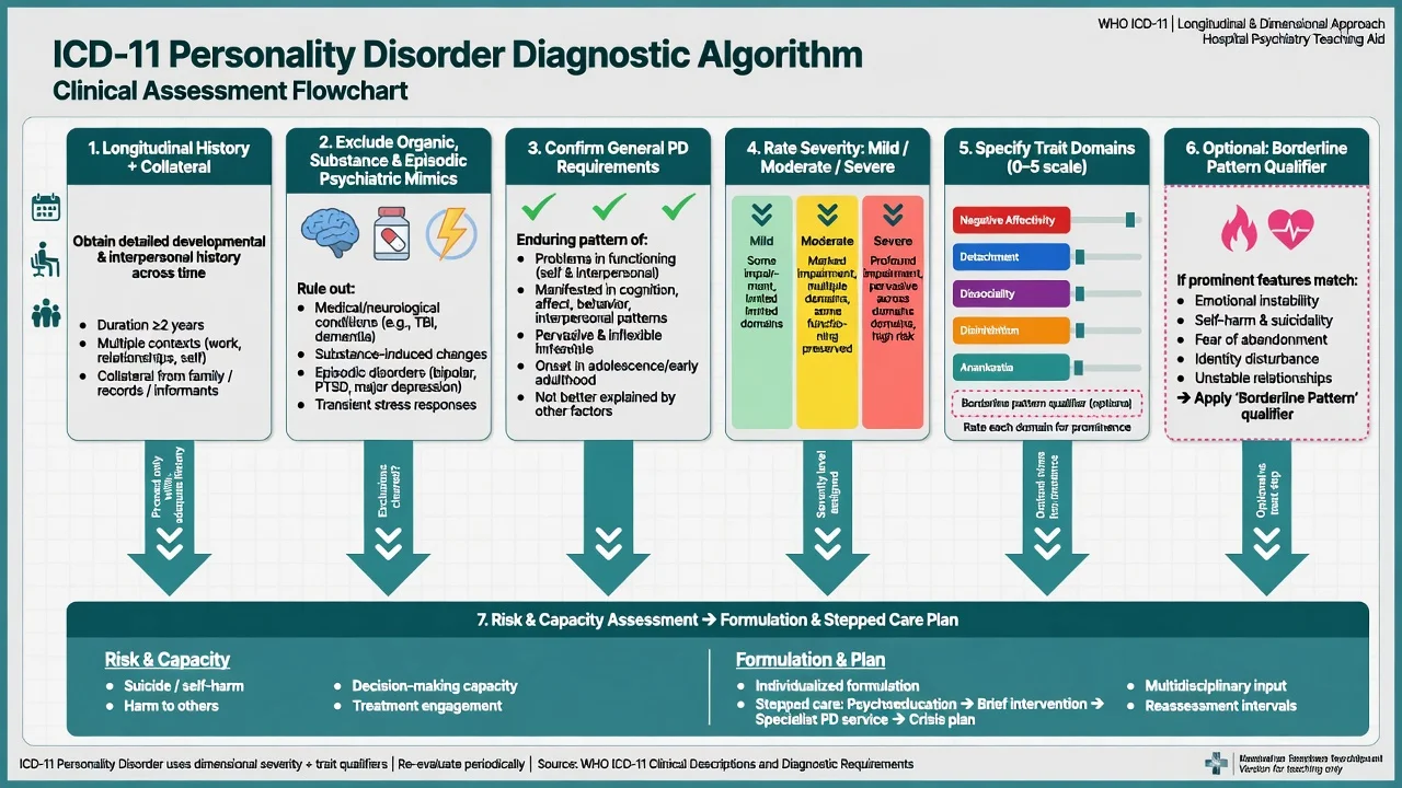 Eight-step clinical algorithm for ICD-11 personality disorder assessment
