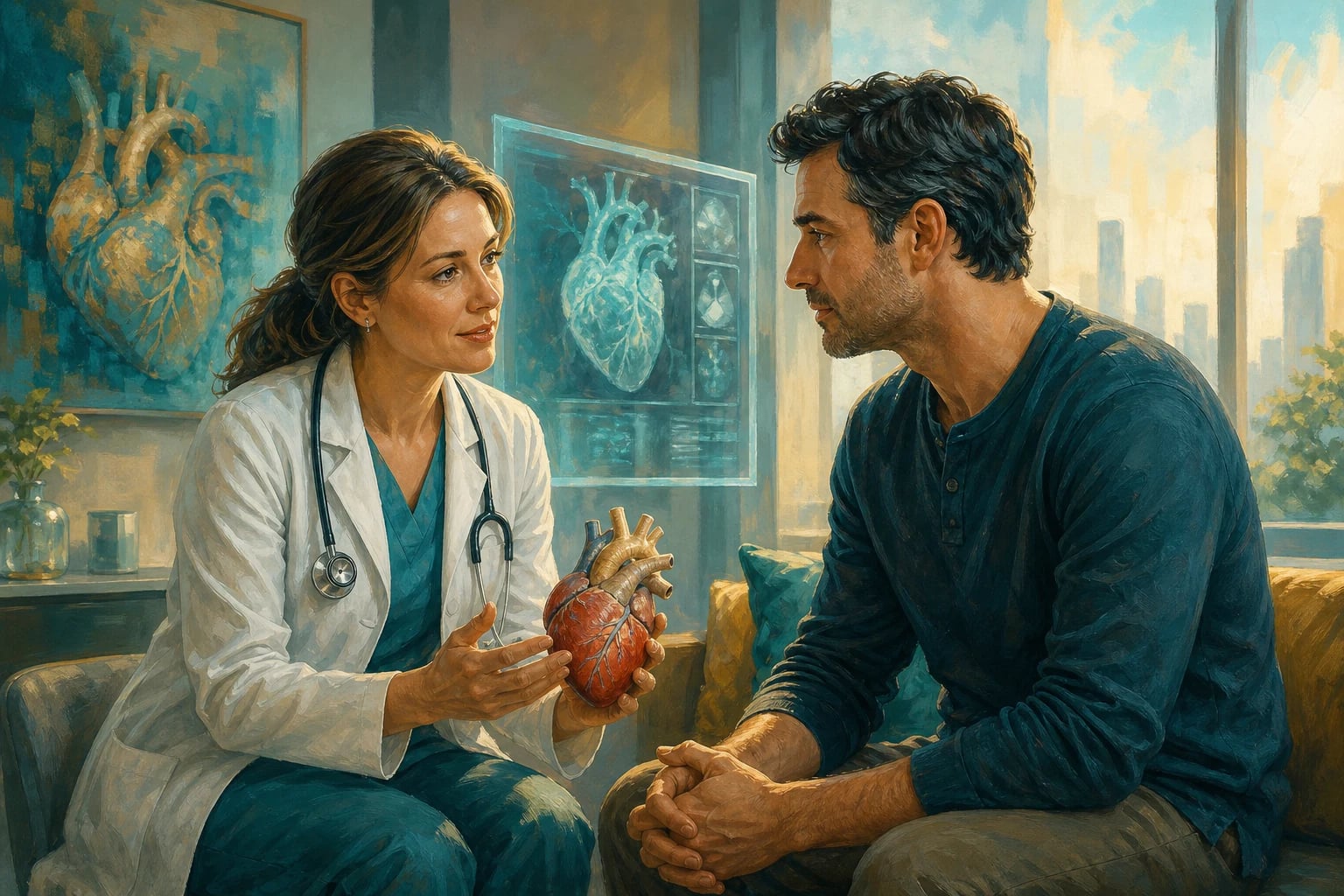 Clinical overview scene for Adult Congenital Heart Disease.