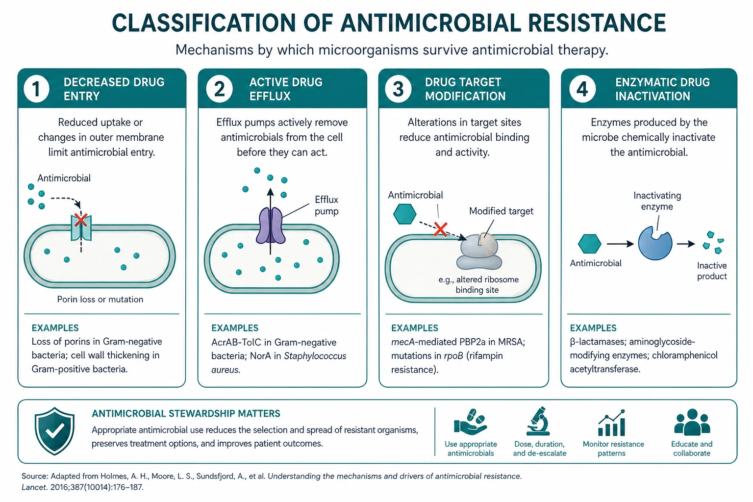 Classification of antimicrobial stewardship resistance