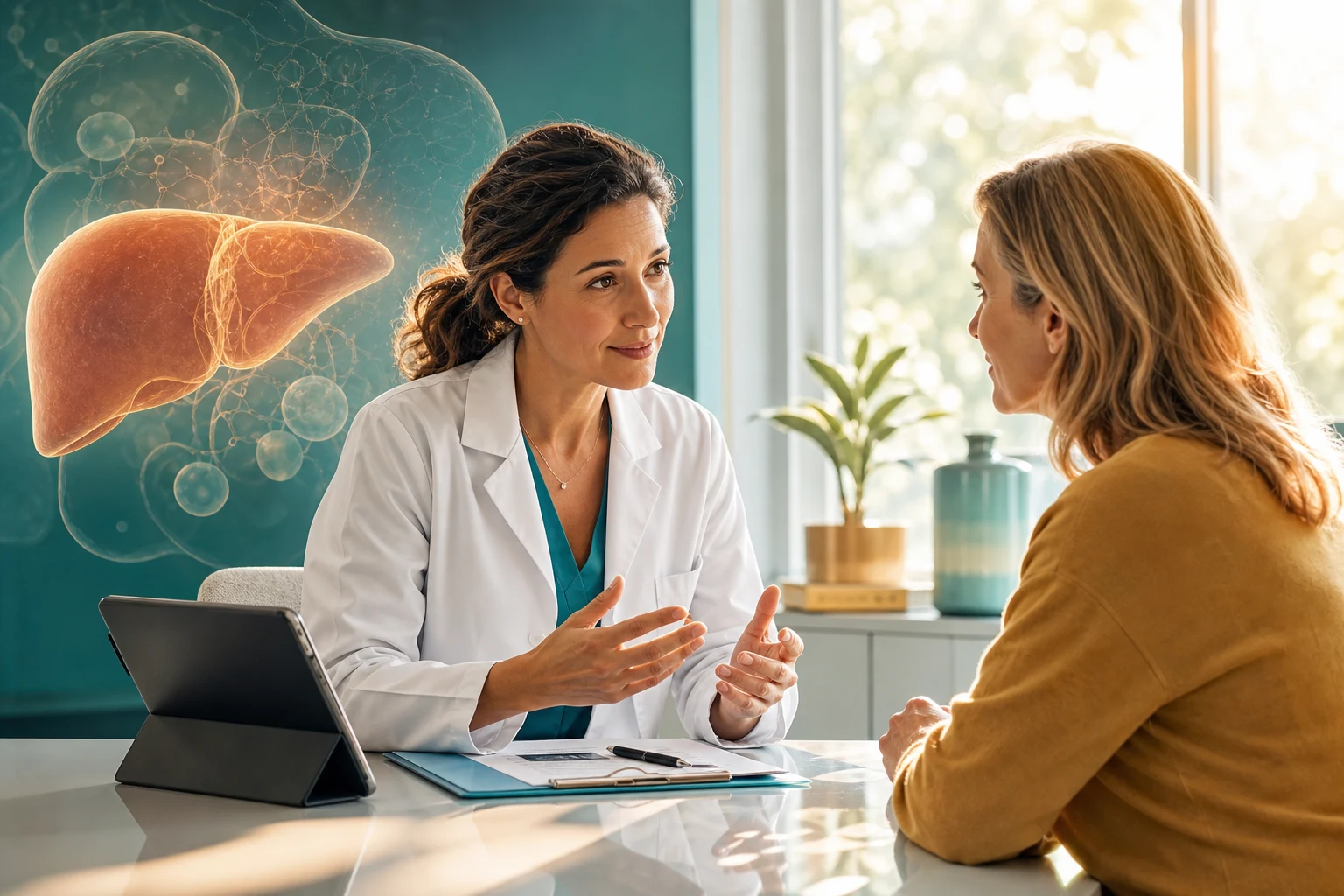 Autoimmune liver disease — the three diseases (PBC, PSC, AIH) as overlapping circles distinguished by the LFT pattern, the key autoantibody, the immunoglobulin and the histology, with overlap syndromes at the intersections