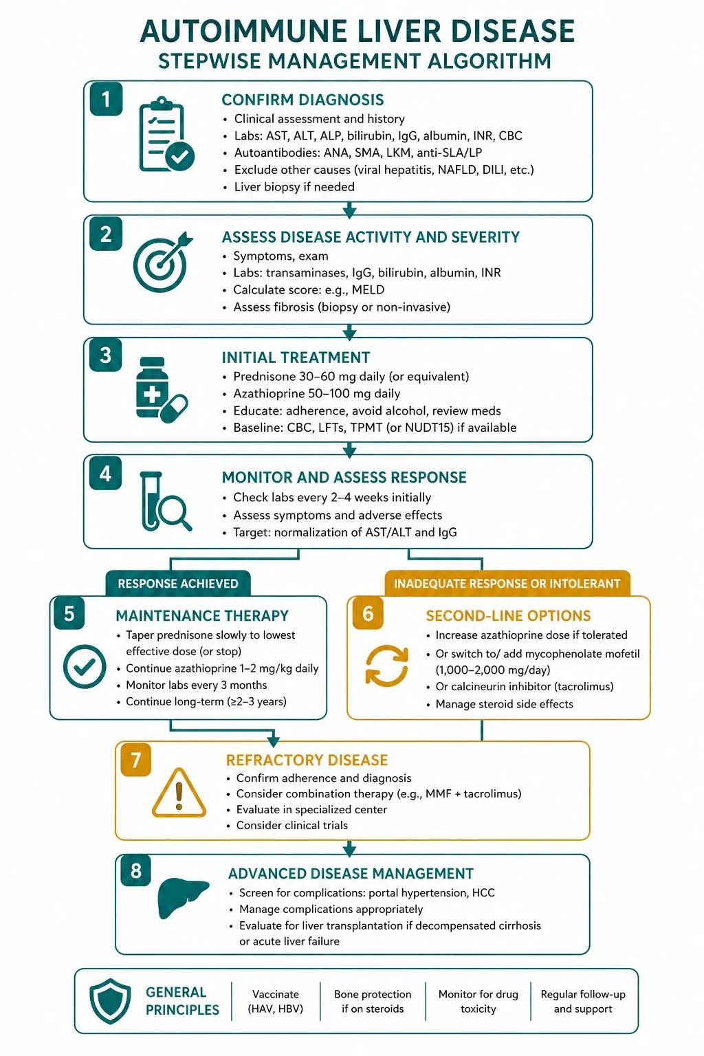Management for autoimmune liver disease