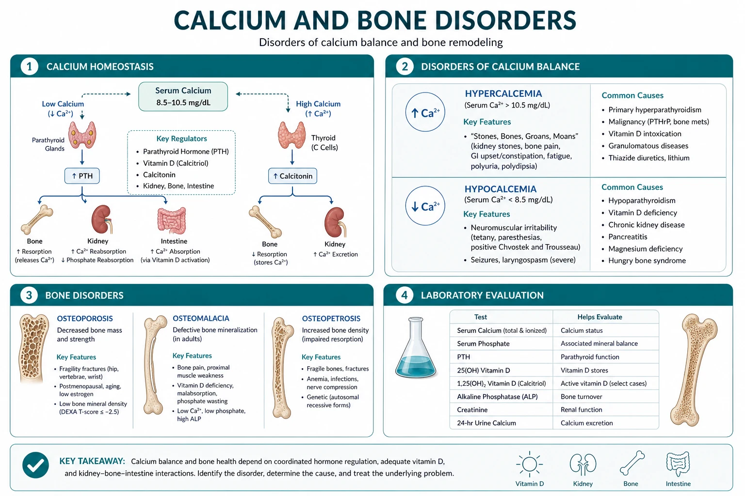 Classification for calcium and bone disorders