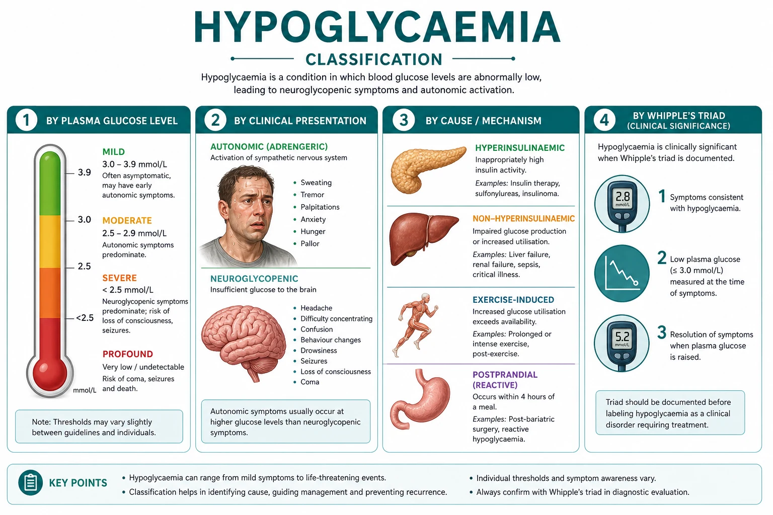 Classification diagram for Hypoglycaemia.