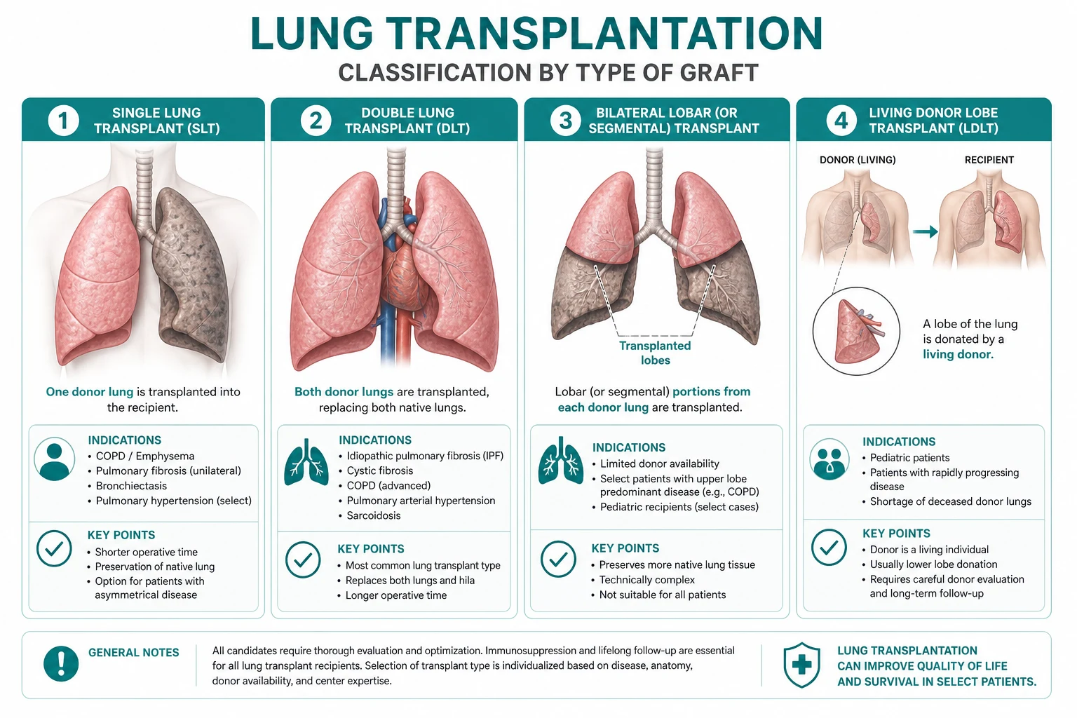 Classification diagram for Lung Transplantation.