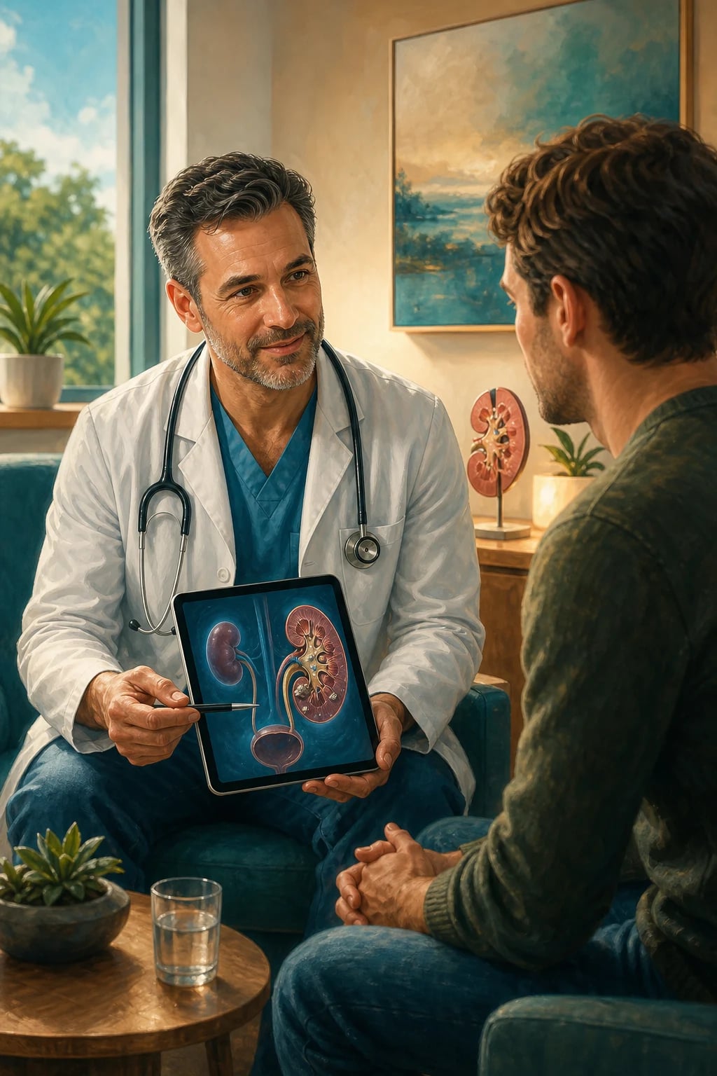 Nephrolithiasis — the five major stone types, the renal colic pathway, and the prevention strategy